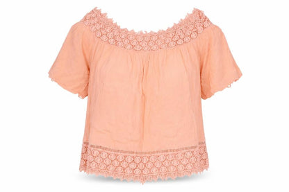 Womens UK Size 12 Miss Selfridge Pink Basic Blouse