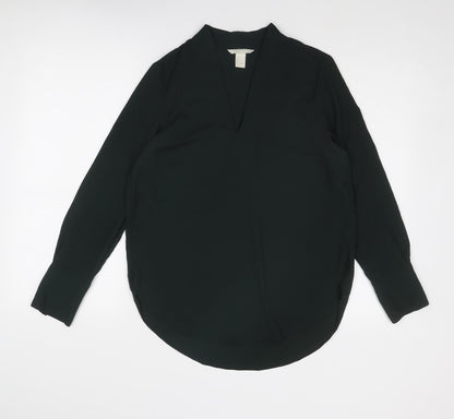 Womens UK Size 8 H&M Green Basic Blouse