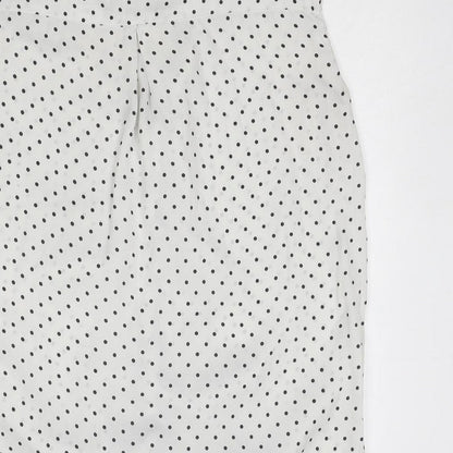 Womens UK Size S Zara White Basic Tank