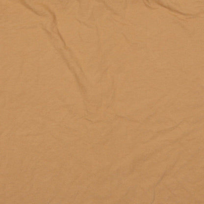 ASOS Mens Brown Cotton Button-Up Size S Collared Button