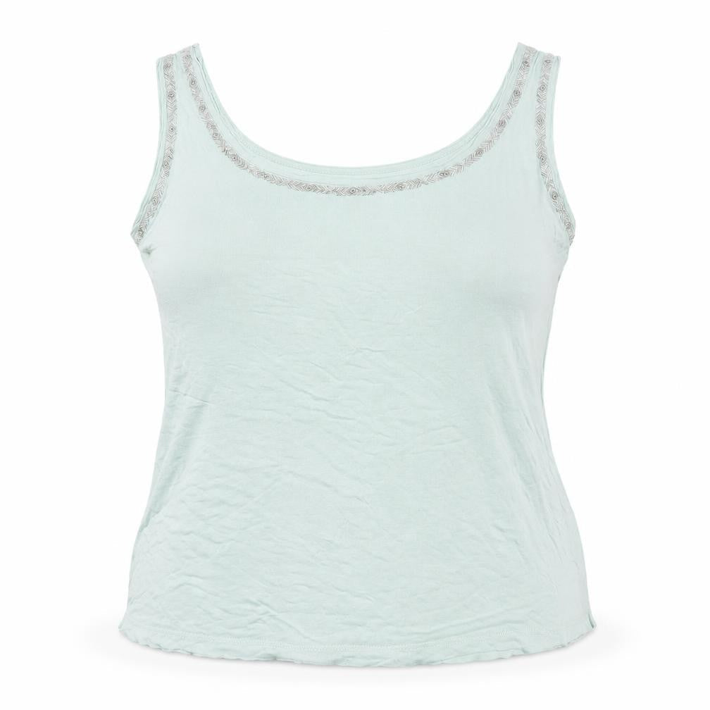 Womens UK Size 16 Monsoon Green Basic Tank