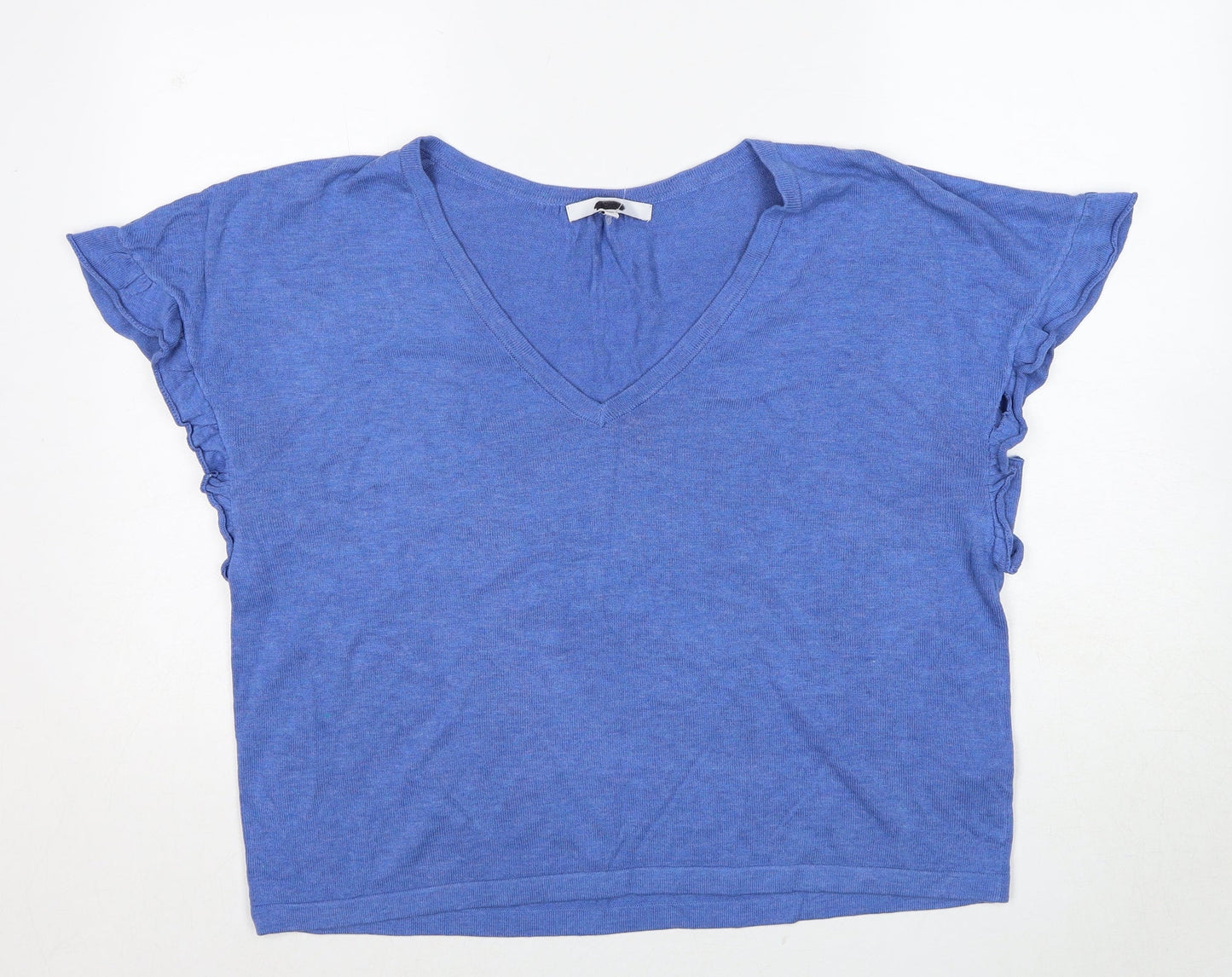Womens UK Size L NEXT Blue Basic T-Shirt