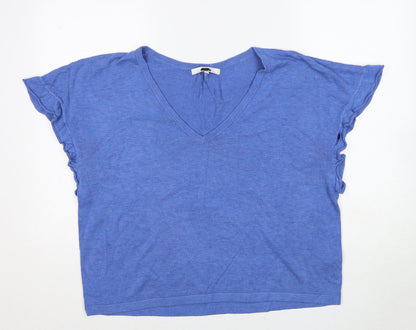 Womens UK Size L NEXT Blue Basic T-Shirt