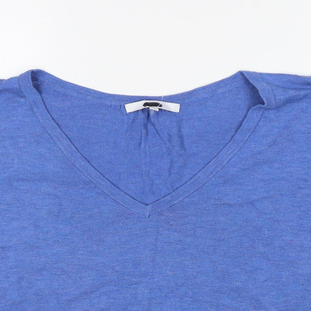 Womens UK Size L NEXT Blue Basic T-Shirt