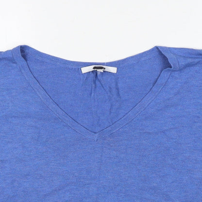 Womens UK Size L NEXT Blue Basic T-Shirt