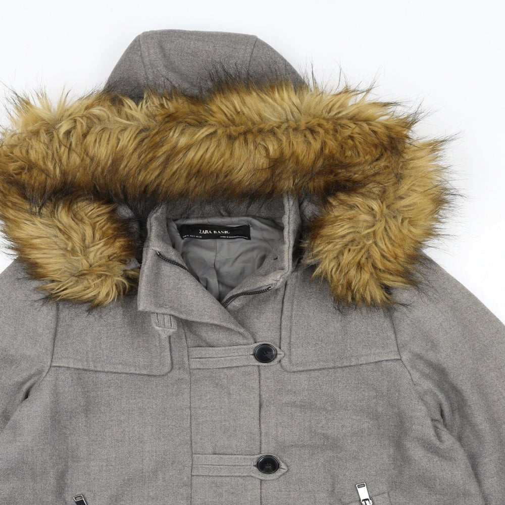 Womens UK Size S Zara Grey Jacket