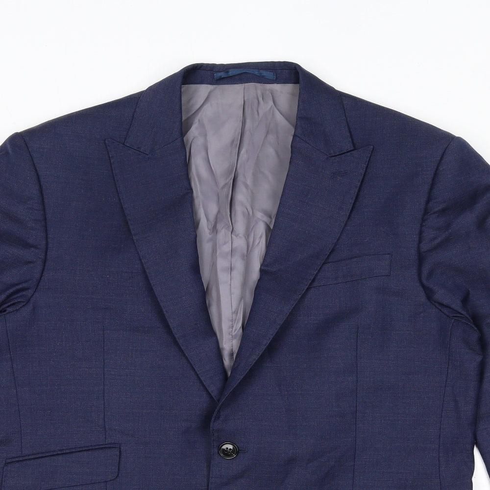 Mens UK Size 40 John Lewis Regular Blue Suit Jacket