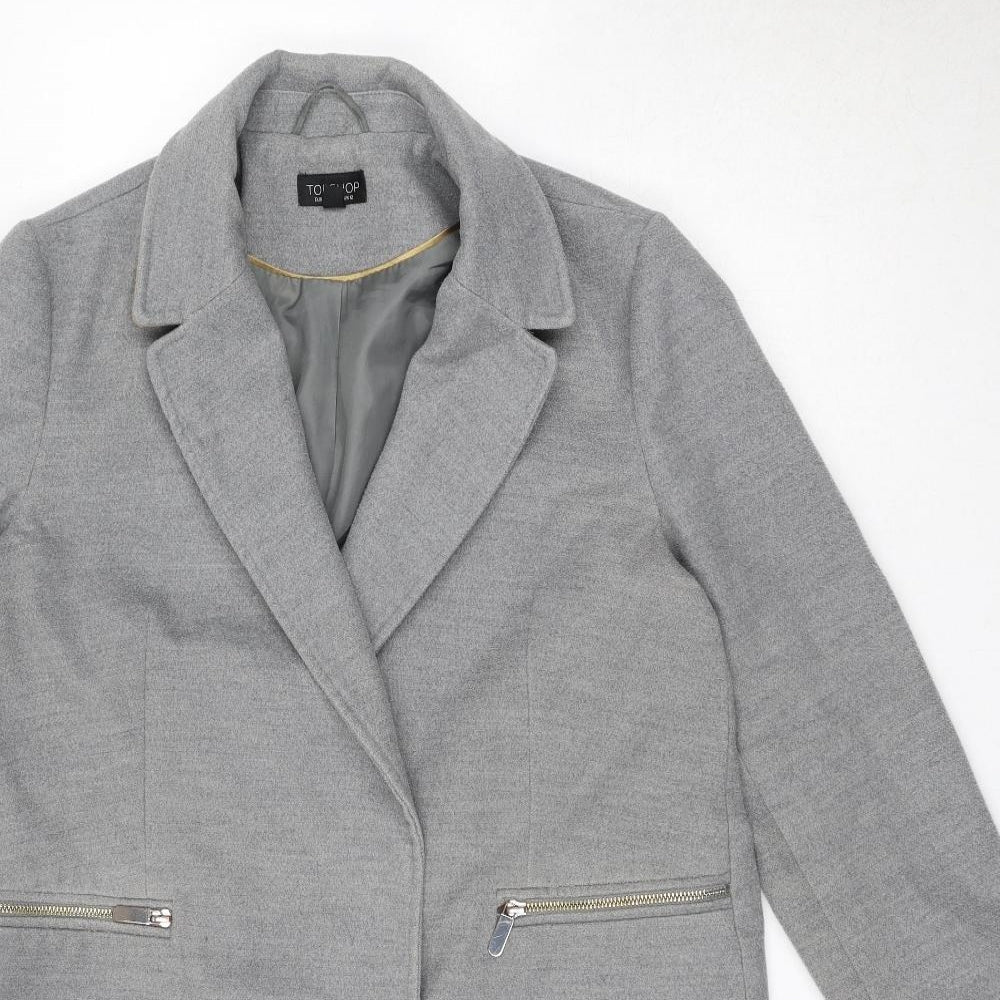 Womens UK Size 12 Topshop Grey Jacket