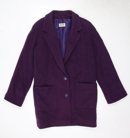 Womens UK Size 10 Planet Purple Overcoat