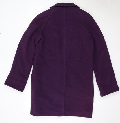 Womens UK Size 10 Planet Purple Overcoat