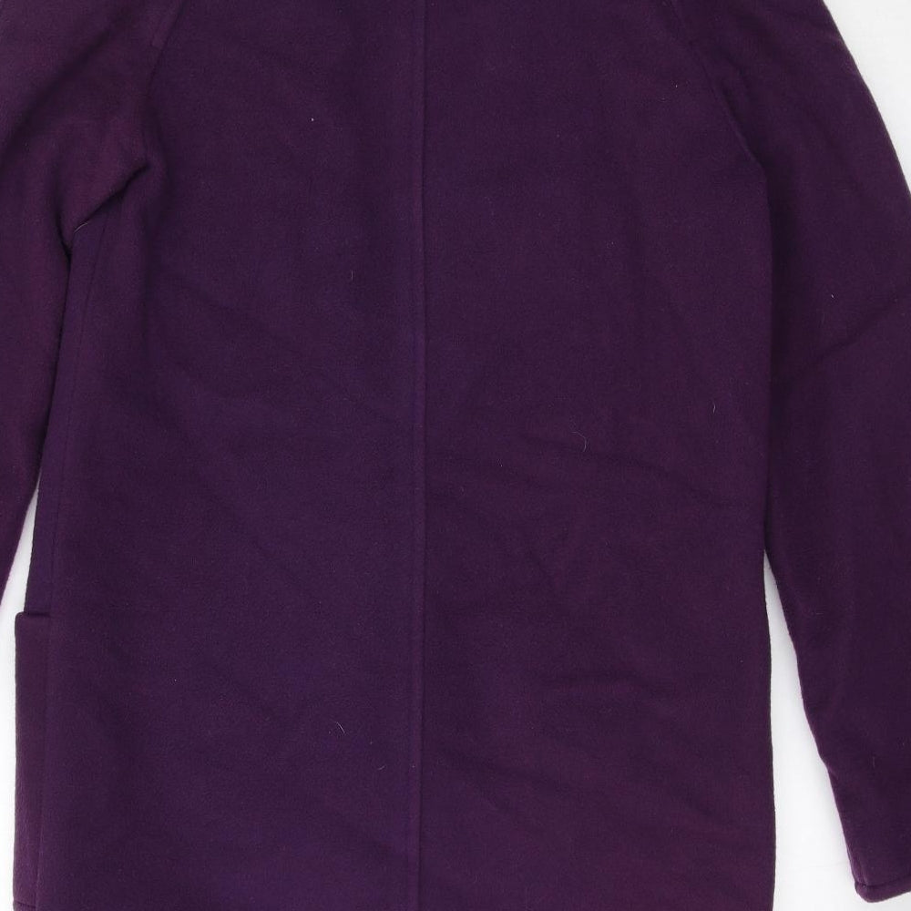 Womens UK Size 10 Planet Purple Overcoat