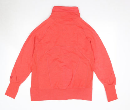 MONDETTA Womens Pink Cotton Full Zip Sweatshirt Size 14 Zip
