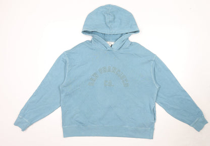 Womens UK Size M Marks and Spencer Blue Pullover Hoodie