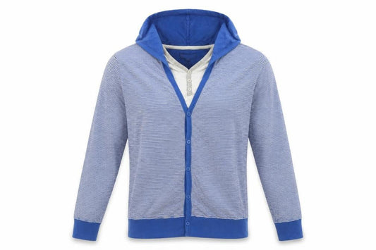 Mens UK Size L Blue Inc Blue Cardigan Jumper