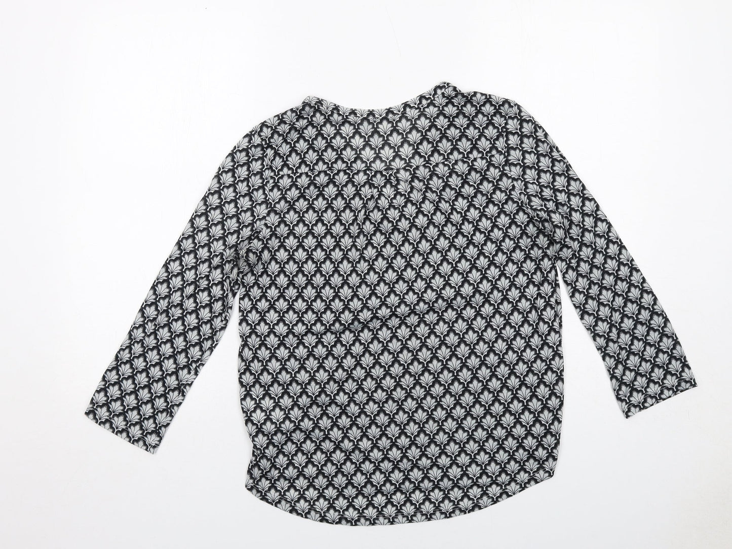 Womens UK Size S H&M Grey Basic Blouse