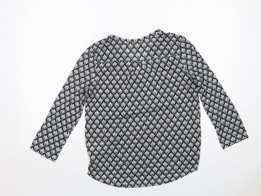 Womens UK Size S H&M Grey Basic Blouse