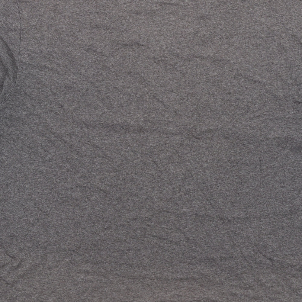 Slate & Stone Mens Grey Cotton T-Shirt Size L V-Neck