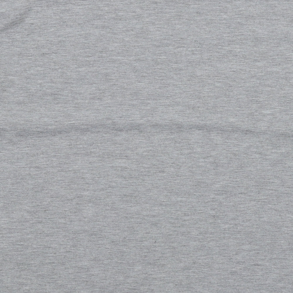 I SAW IT FIRST Womens Grey Polyester Basic T-Shirt Size 12 Boat Neck