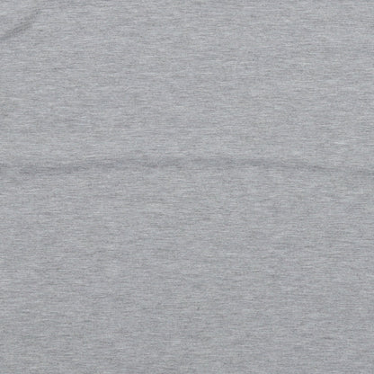 I SAW IT FIRST Womens Grey Polyester Basic T-Shirt Size 12 Boat Neck