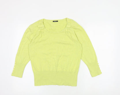 Womens UK Size 10 Roman Yellow Pullover Jumper