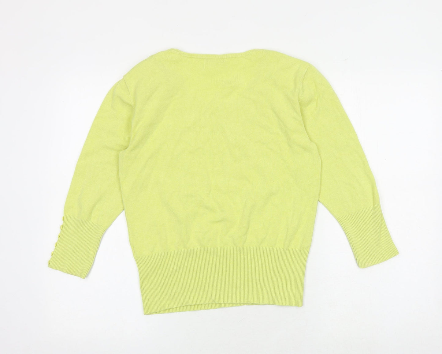 Womens UK Size 10 Roman Yellow Pullover Jumper