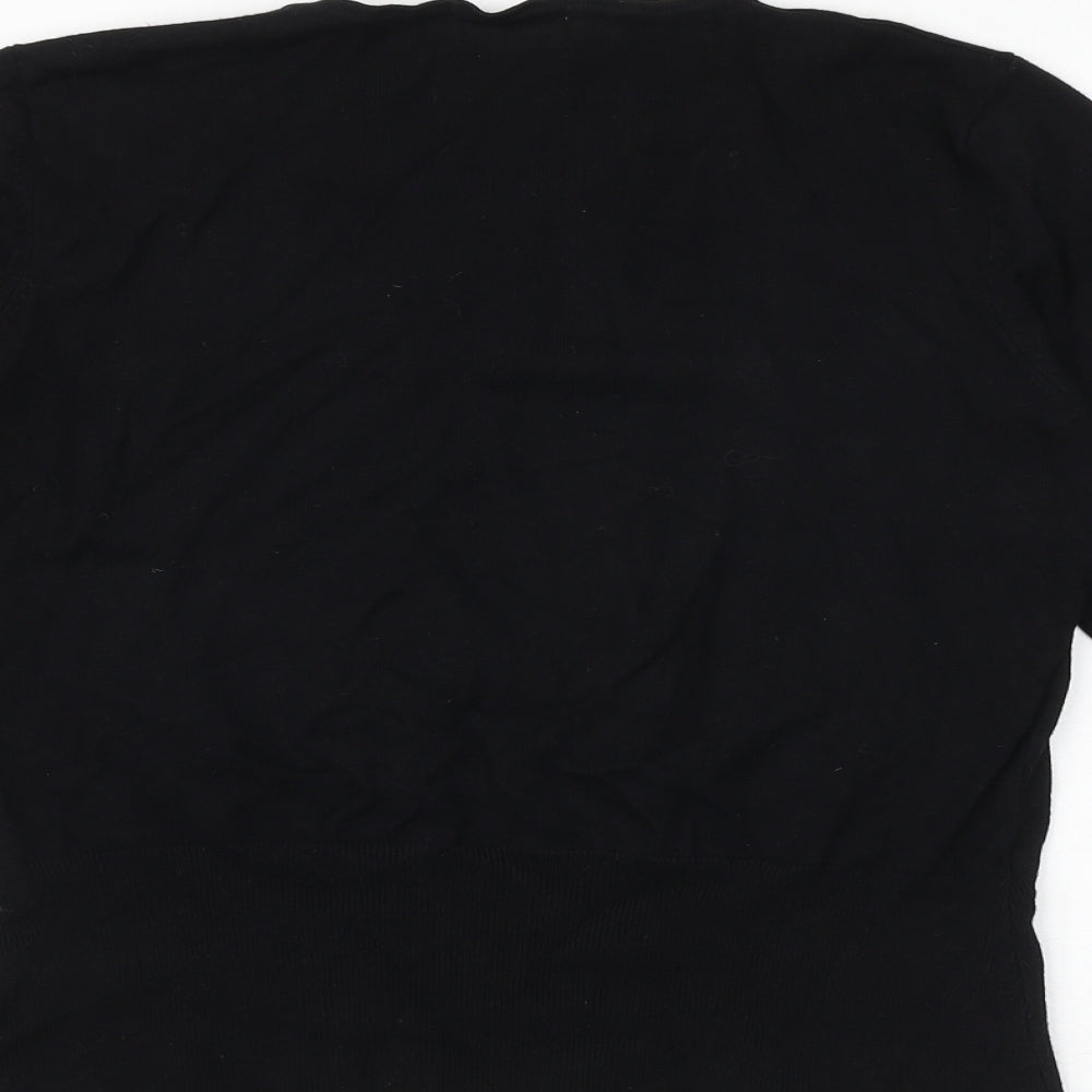 Womens UK Size 12 Nightingales Black Pullover Jumper