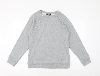 Fit Bumps and Mums Womens Grey Cotton Pullover Sweatshirt Size M Pullover