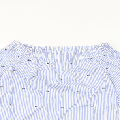 Womens UK Size 8 New Look Blue Basic Blouse