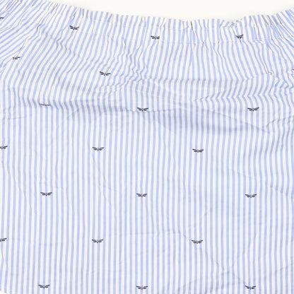 Womens UK Size 8 New Look Blue Basic Blouse