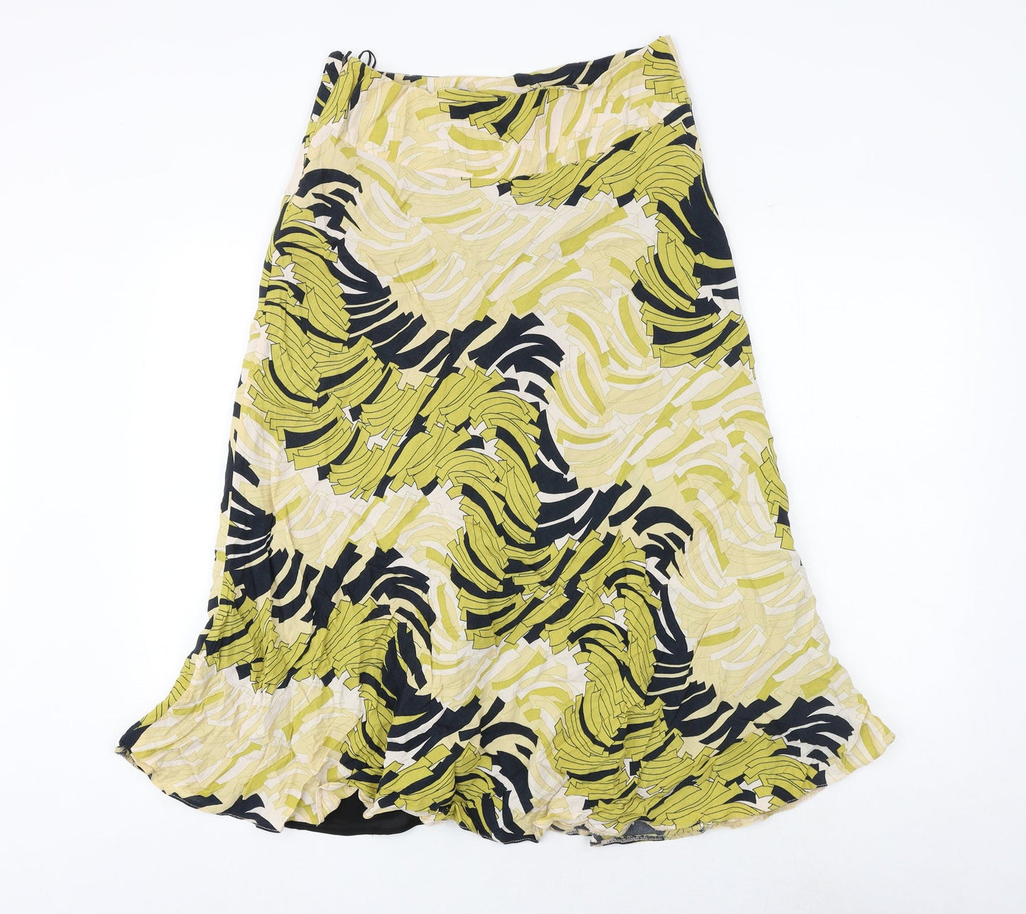 Planet Womens Multicoloured Geometric Polyester Swing Skirt Size 30 in Zip