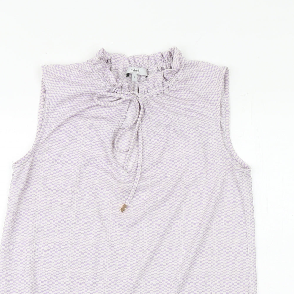 Womens UK Size 8 NEXT Purple Basic Tank