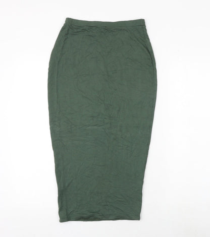 Missguided Womens Green Viscose Bandage Skirt Size 10