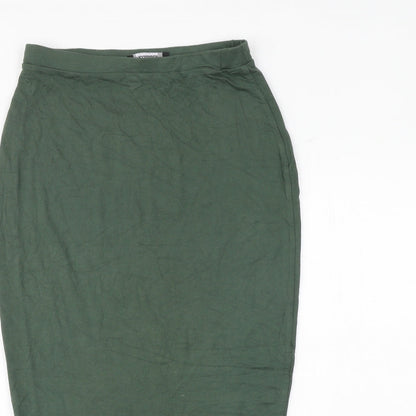 Missguided Womens Green Viscose Bandage Skirt Size 10