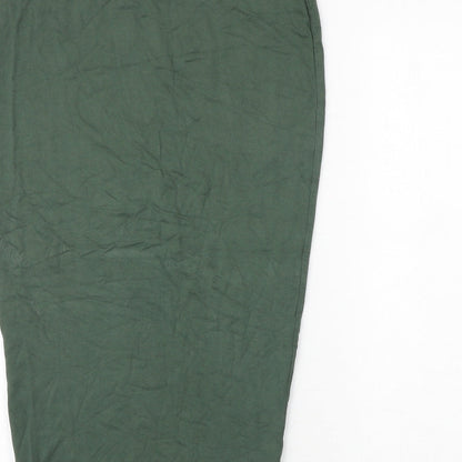 Missguided Womens Green Viscose Bandage Skirt Size 10