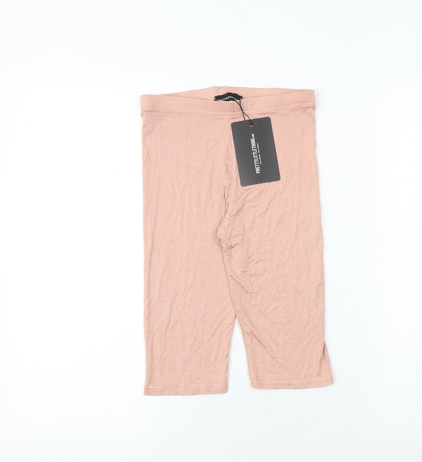 PRETTYLITTLETHING Womens Pink Viscose Sweat Shorts Size 4 Regular