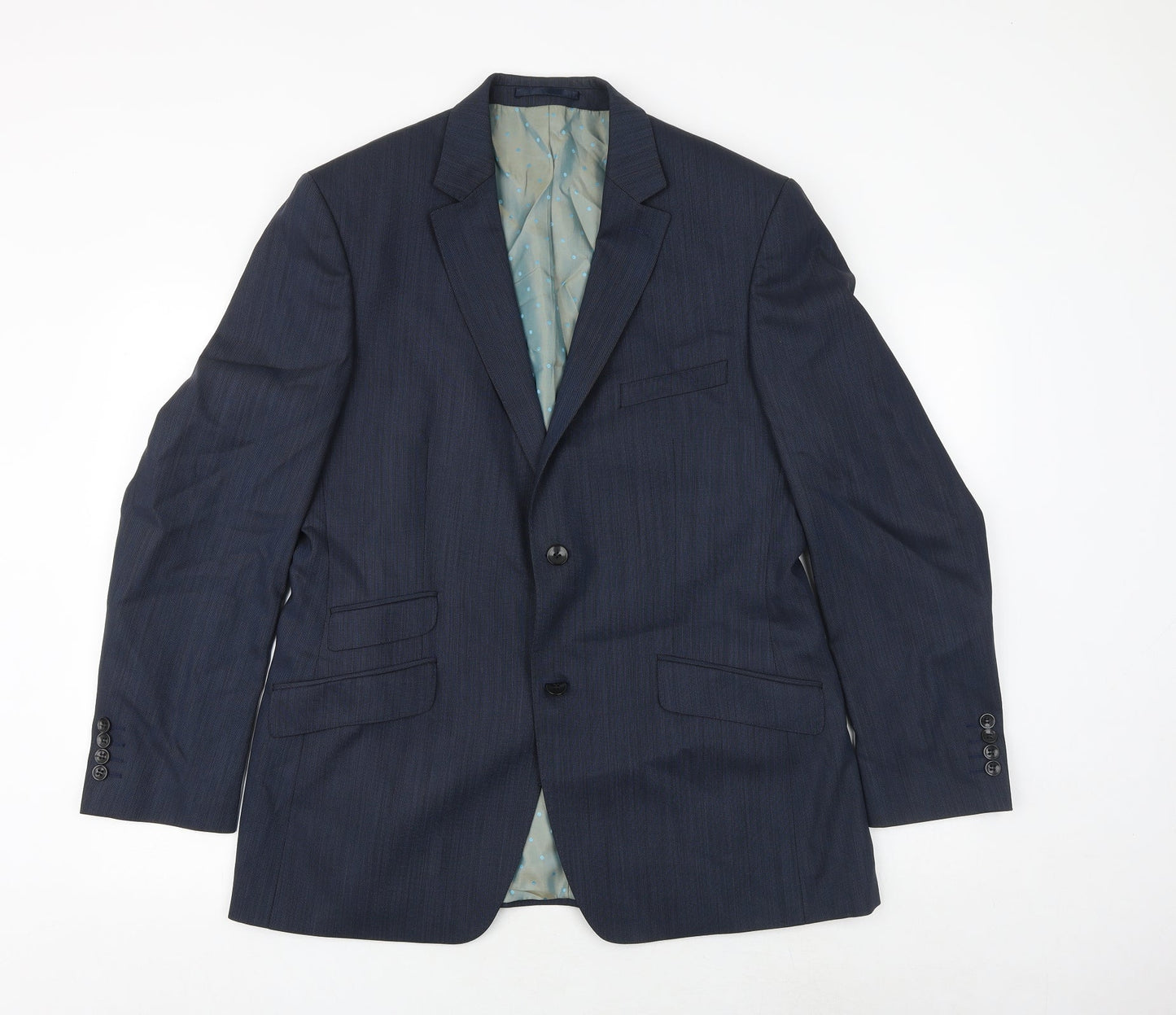 Mens UK Size 40 REMUS Regular Blue Suit Jacket