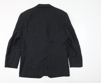 Obvious uomo Mens Grey Polyester Jacket Suit Jacket Size 42 Regular