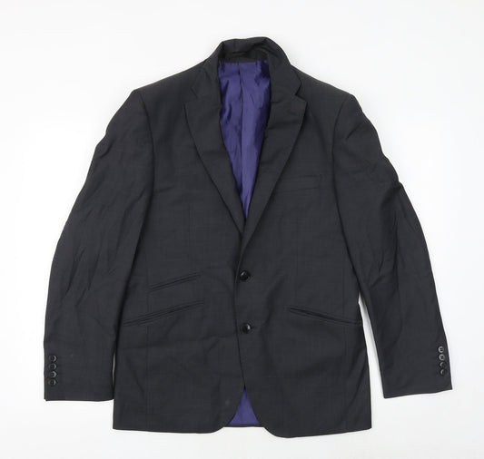 Autograph Mens Grey Wool Jacket Suit Jacket Size 38 Regular