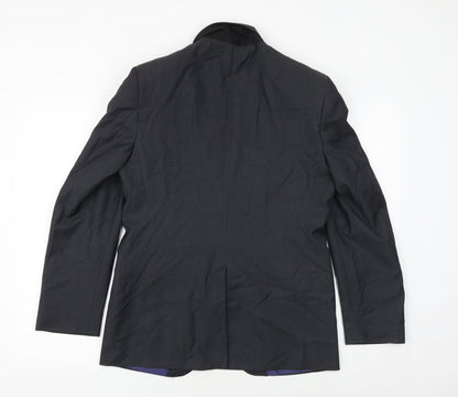 Autograph Mens Grey Wool Jacket Suit Jacket Size 38 Regular