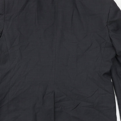 Autograph Mens Grey Wool Jacket Suit Jacket Size 38 Regular