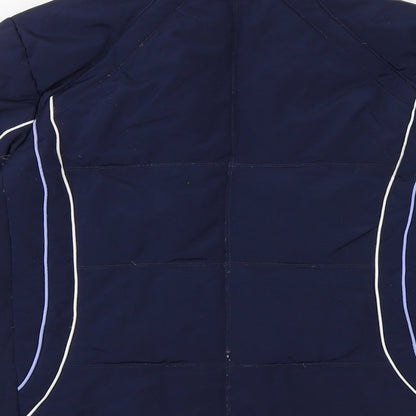 ZeroXposur Womens Blue Windbreaker Jacket Size S Zip