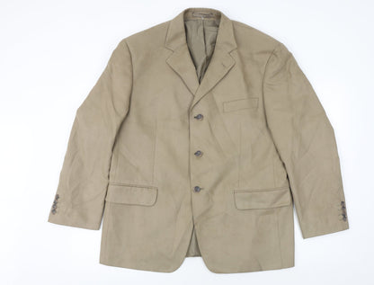 Mens UK Size 42 Marks and Spencer Regular Beige Suit Jacket
