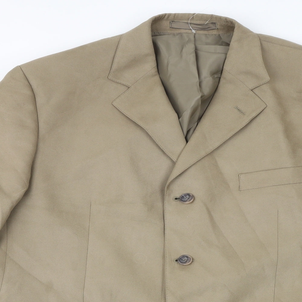 Mens UK Size 42 Marks and Spencer Regular Beige Suit Jacket