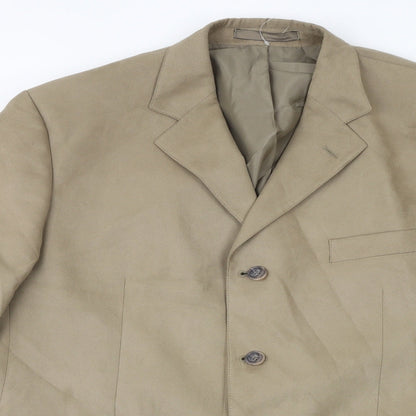Mens UK Size 42 Marks and Spencer Regular Beige Suit Jacket