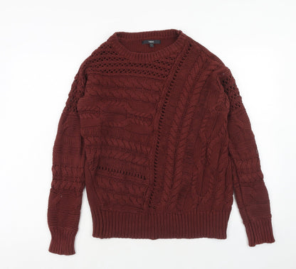 Womens UK Size S NEXT Brown Pullover Jumper