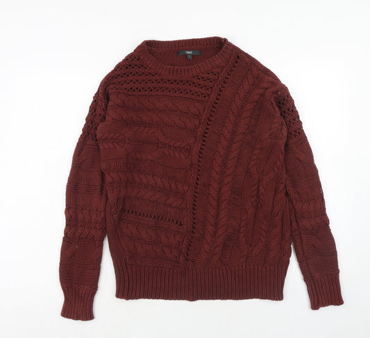 Womens UK Size S NEXT Brown Pullover Jumper