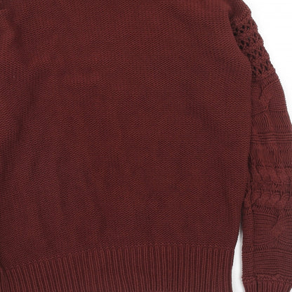 Womens UK Size S NEXT Brown Pullover Jumper
