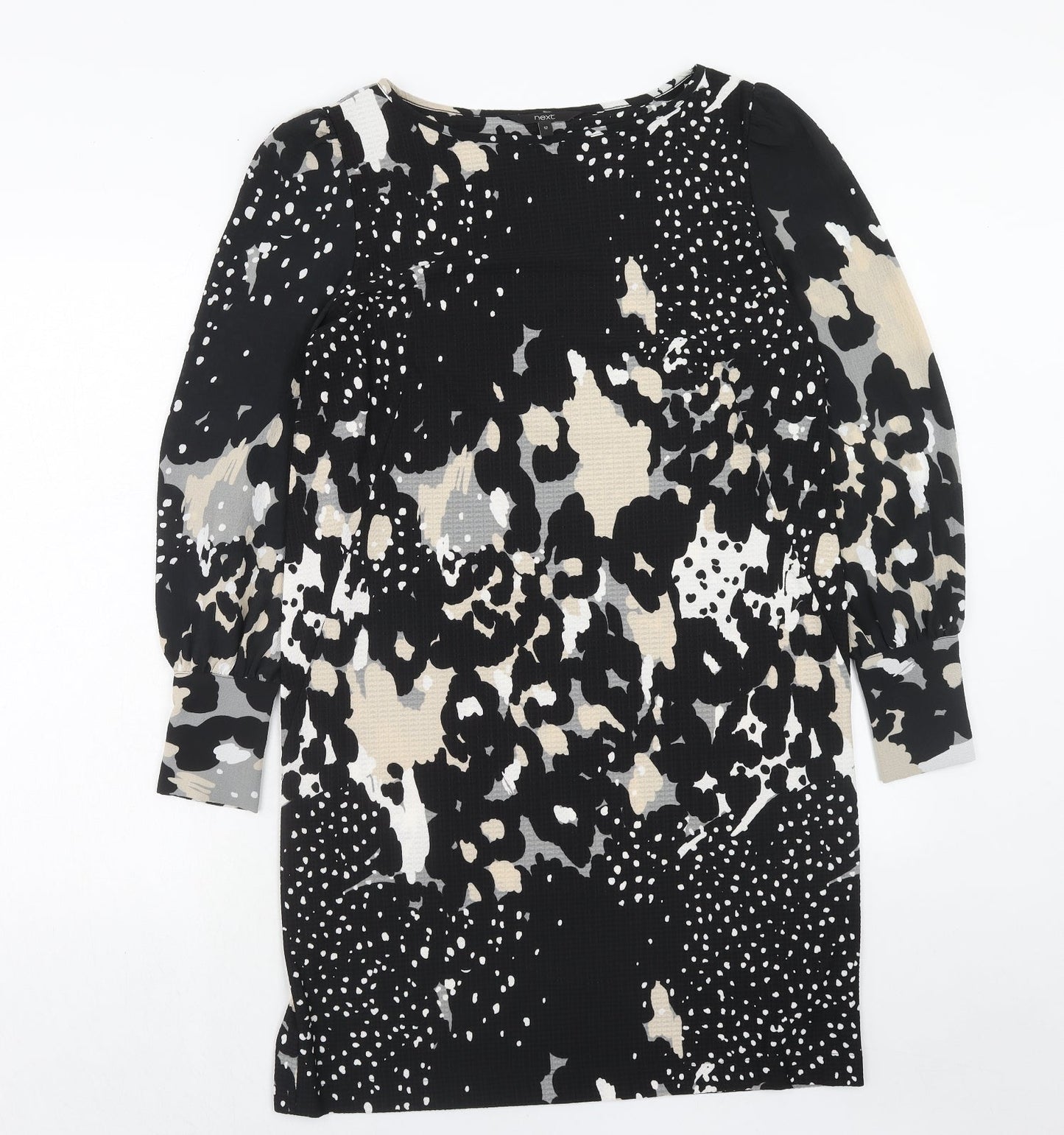 NEXT Womens Multicoloured Animal Print Polyester Sheath Size 12 Boat Neck Pullover