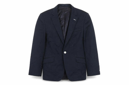 Steel & Jelly Womens Blue Cotton Jacket Suit Jacket Size 12