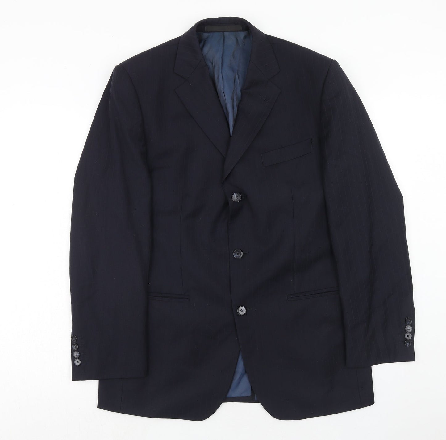 Mens UK Size 40 Marks and Spencer Regular Blue Suit Jacket